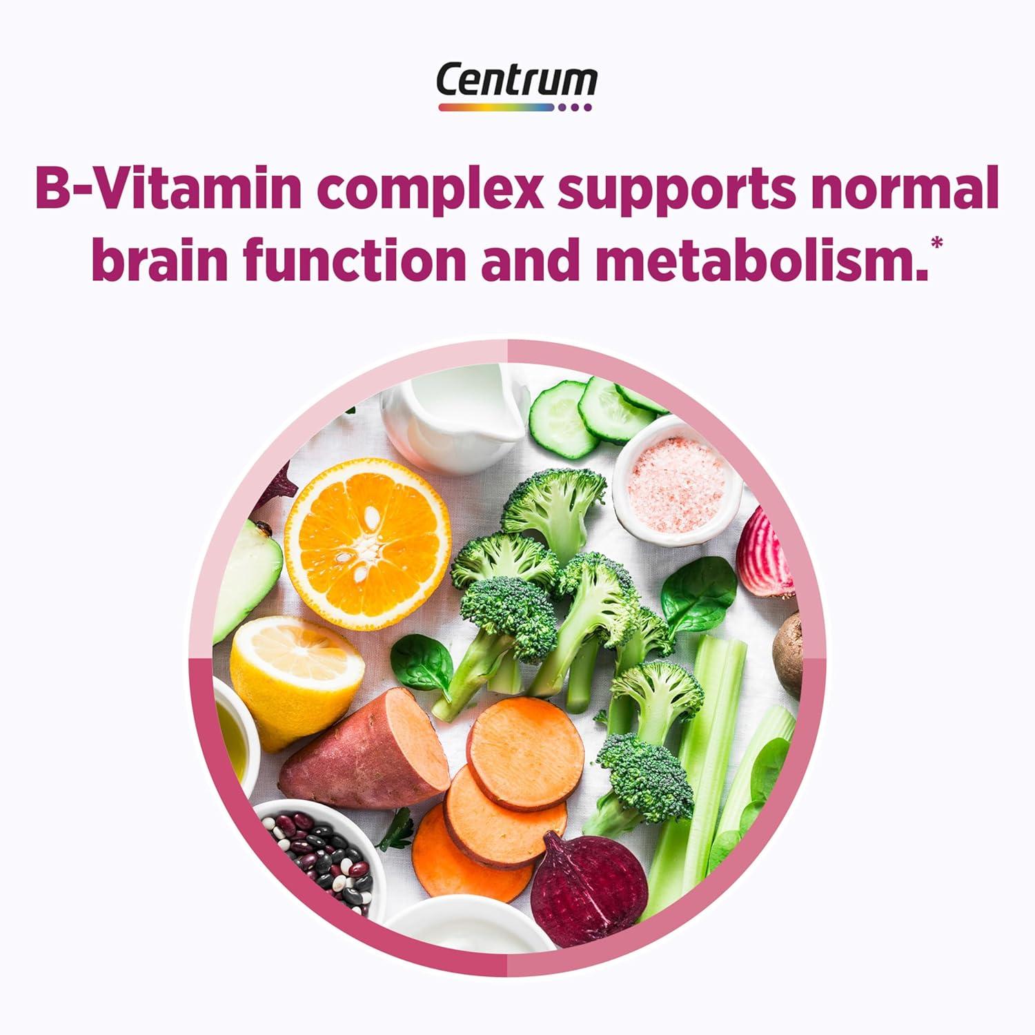 image:imageCentrum Complete Multivitamin Supplement Hot Flash Support Menopause Support Tablets with Clinically Studied geniVida 30 Count