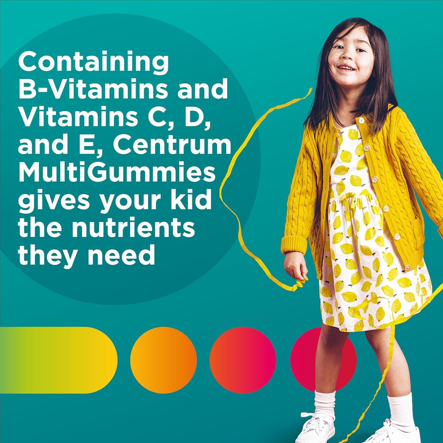 image:imageCentrum Kids Multivitamin Gummies Tropical Punch Flavor Made With Natural Flavors Stocking Stuffer 150 Count 150 Day Supply