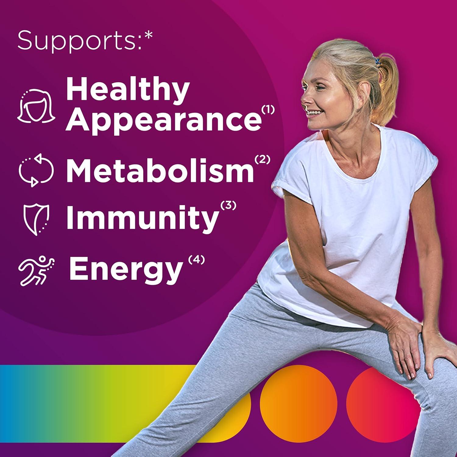 image:imageCentrum MultiGummies Gummy Multivitamin for Women MultivitaminMultimineral Supplement with Vitamin D3 B and Antioxidants Assorted Fruit Flavor 170 Count170 Count Pack of 1