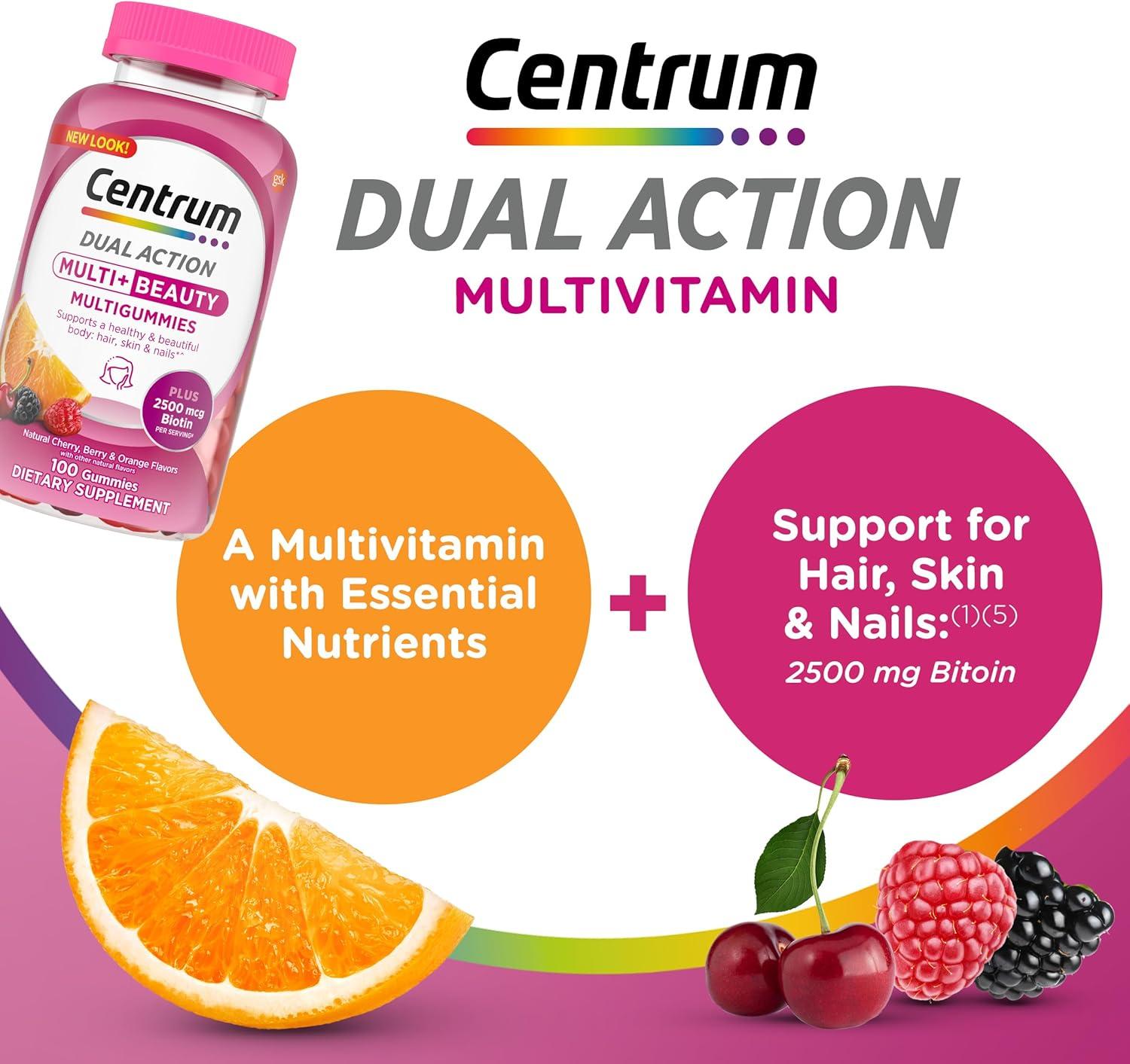 image:imageCentrum Multivitamin Gummy 100 Count Pack of 1