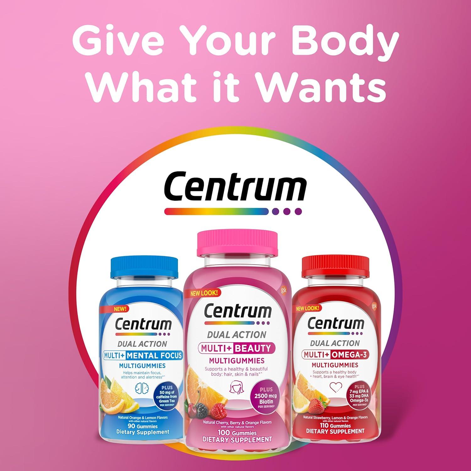 image:imageCentrum Multivitamin Gummy 100 Count Pack of 1