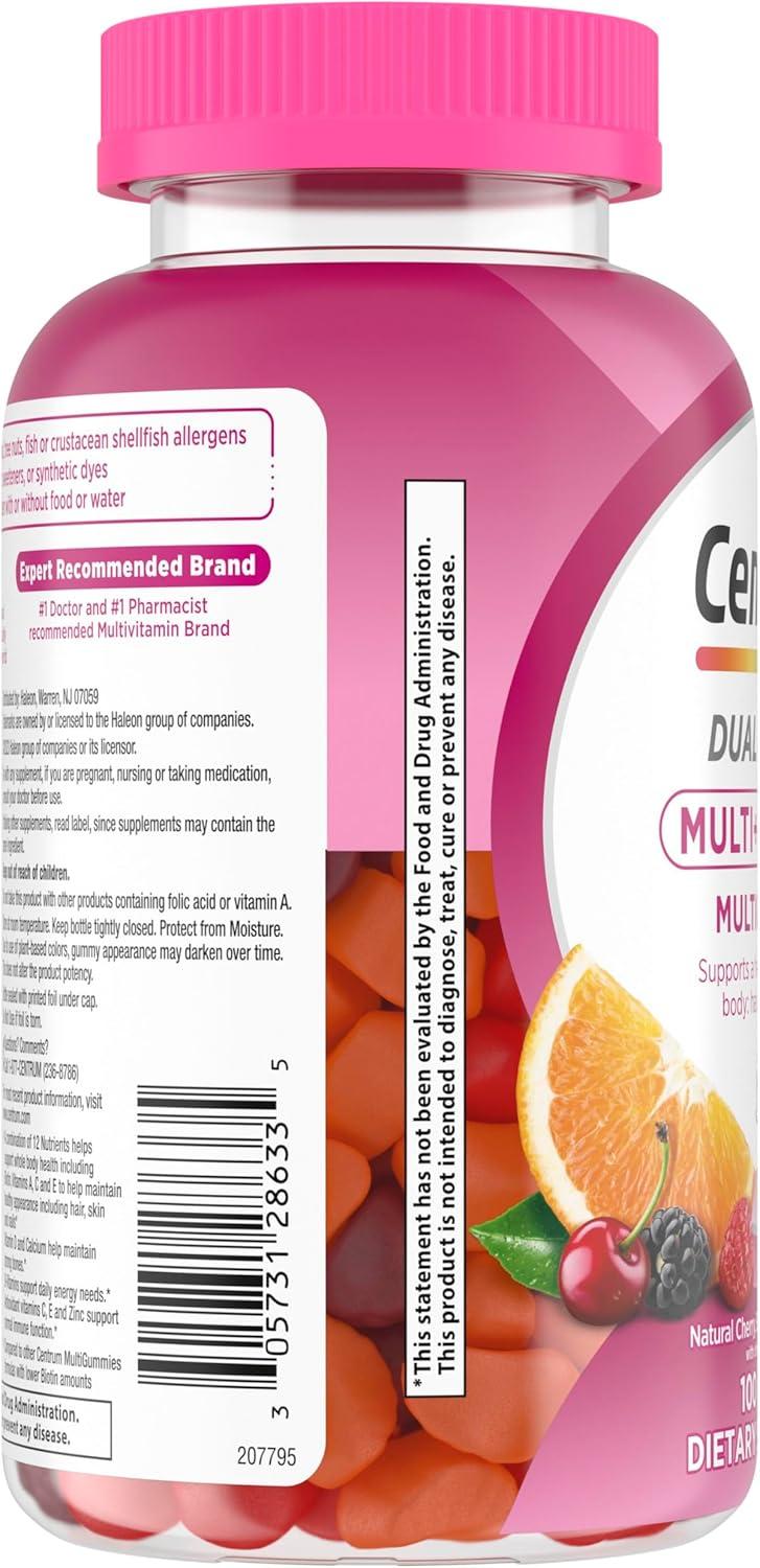 image:imageCentrum Multivitamin Gummy 100 Count Pack of 1