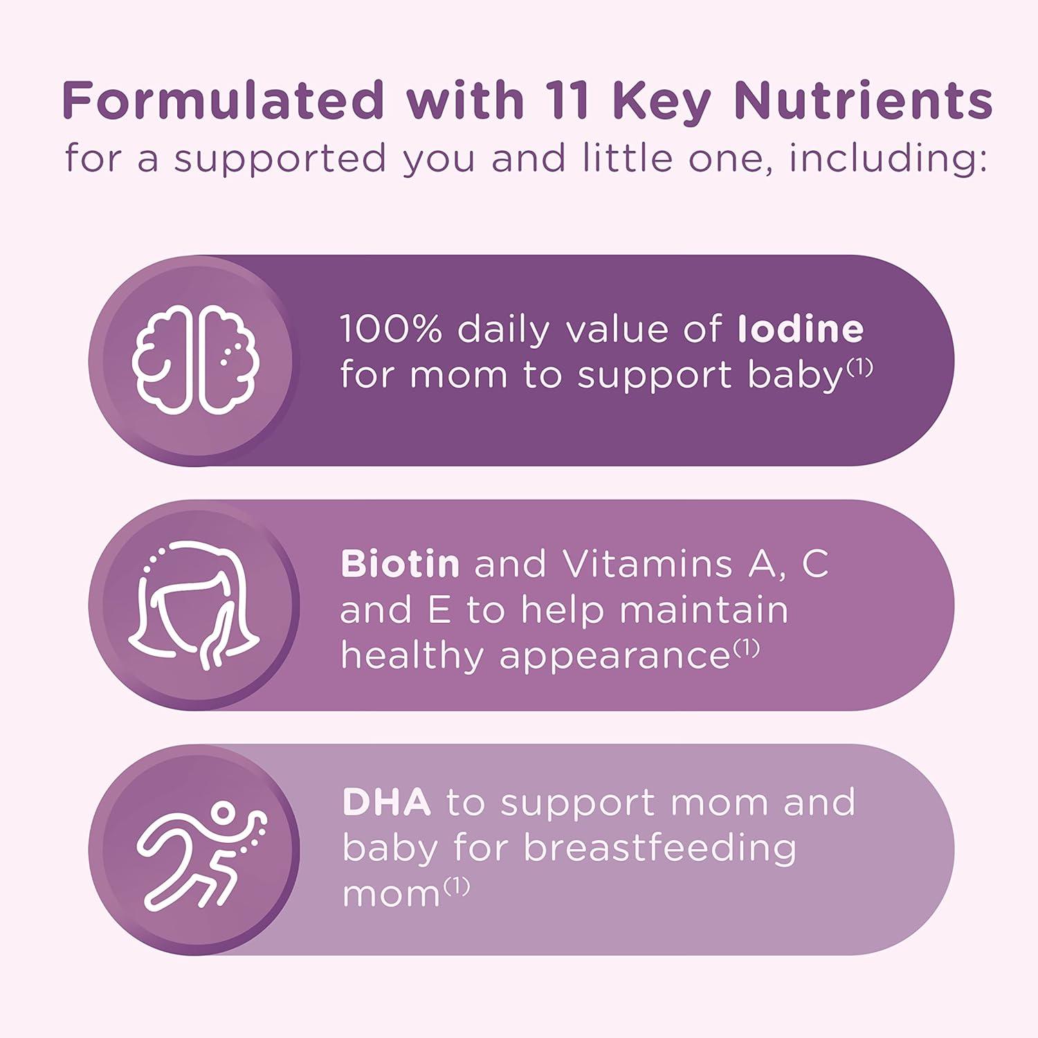 image:imageCentrum Postnatal Multivitamin Gummies with Biotin and DHA Mixed Berry and Lemon Flavors 60 Count 30 Day Supply