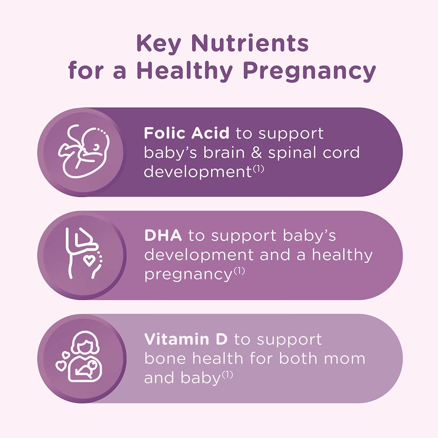 image:imageCentrum Prenatal Multivitamin Gummies with DHA and Folic Acid Mixed Berry and Orange Flavors 60 Count 30 Day Supply