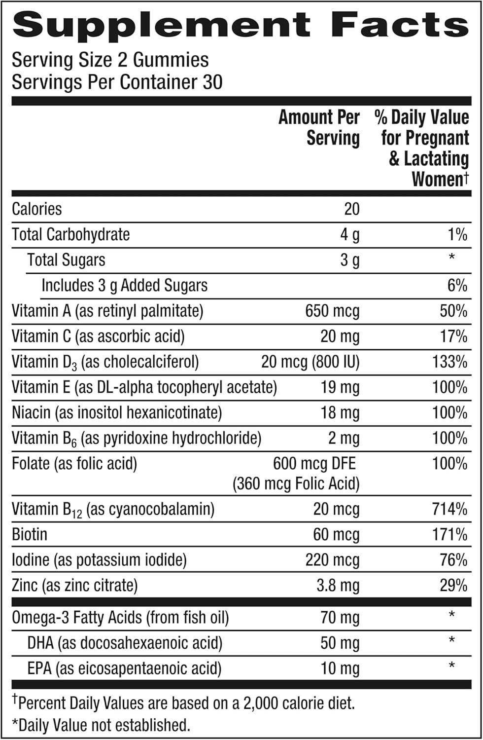 image:imageCentrum Prenatal Multivitamin Gummies with DHA and Folic Acid Mixed Berry and Orange Flavors 60 Count 30 Day Supply