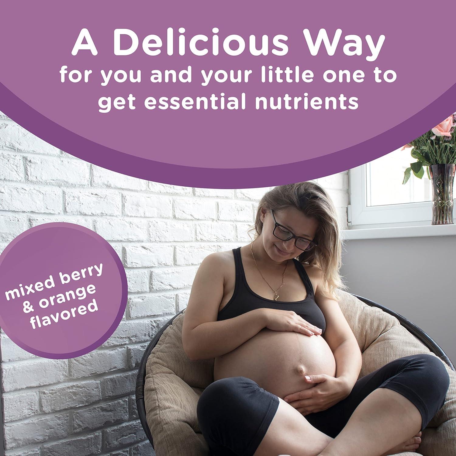 image:imageCentrum Prenatal Multivitamin Gummies with DHA and Folic Acid Mixed Berry and Orange Flavors 60 Count 30 Day Supply