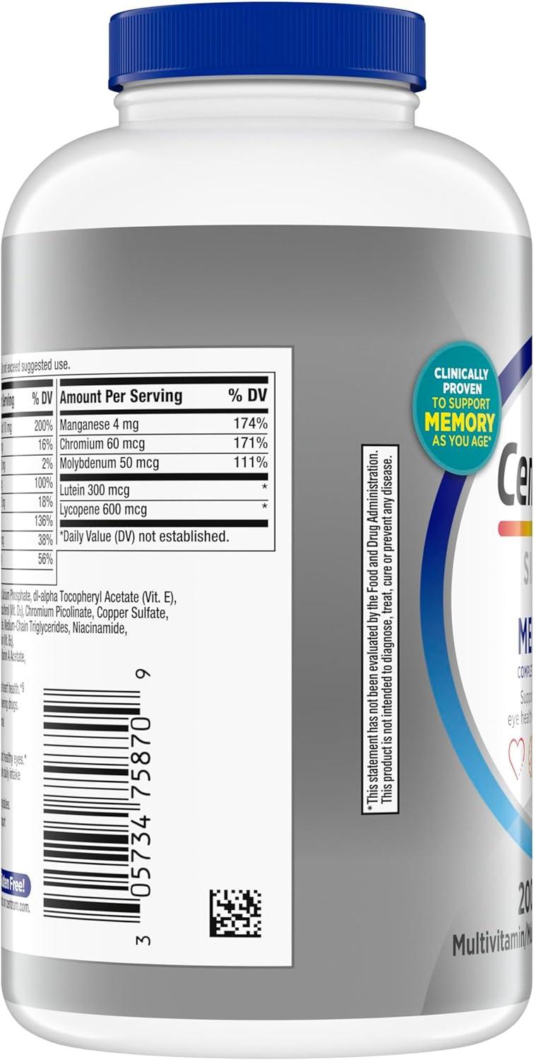 image:imageCentrum Silver Mens 50 Multivitamin with Vitamin D3 BVitamins Zinc for Memory and Cognition 200 TabletsNew